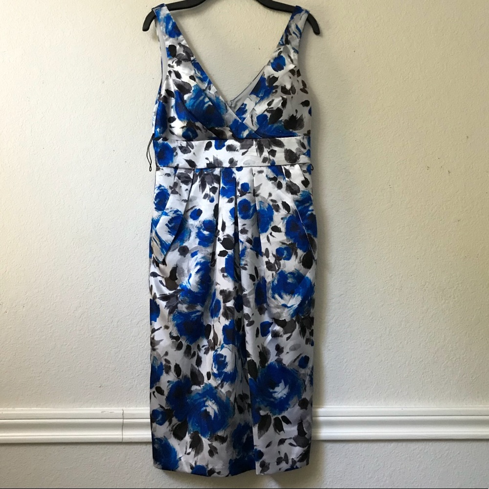 Intrigue Floral Sleeveless Empire Waist Dress 4